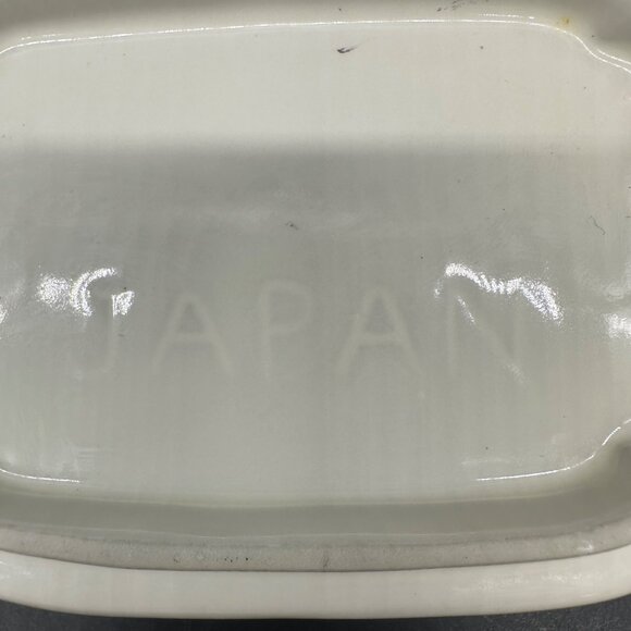 Vintage Floral Soap Dish Cottagecore 1980s Purple Blue Flowers Ceramic Romantic - Picture 4 of 8